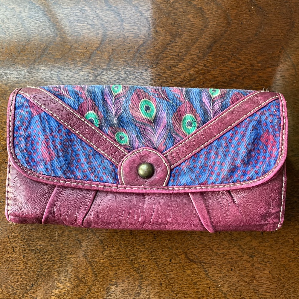 Pink & Blue Clutch Purse
